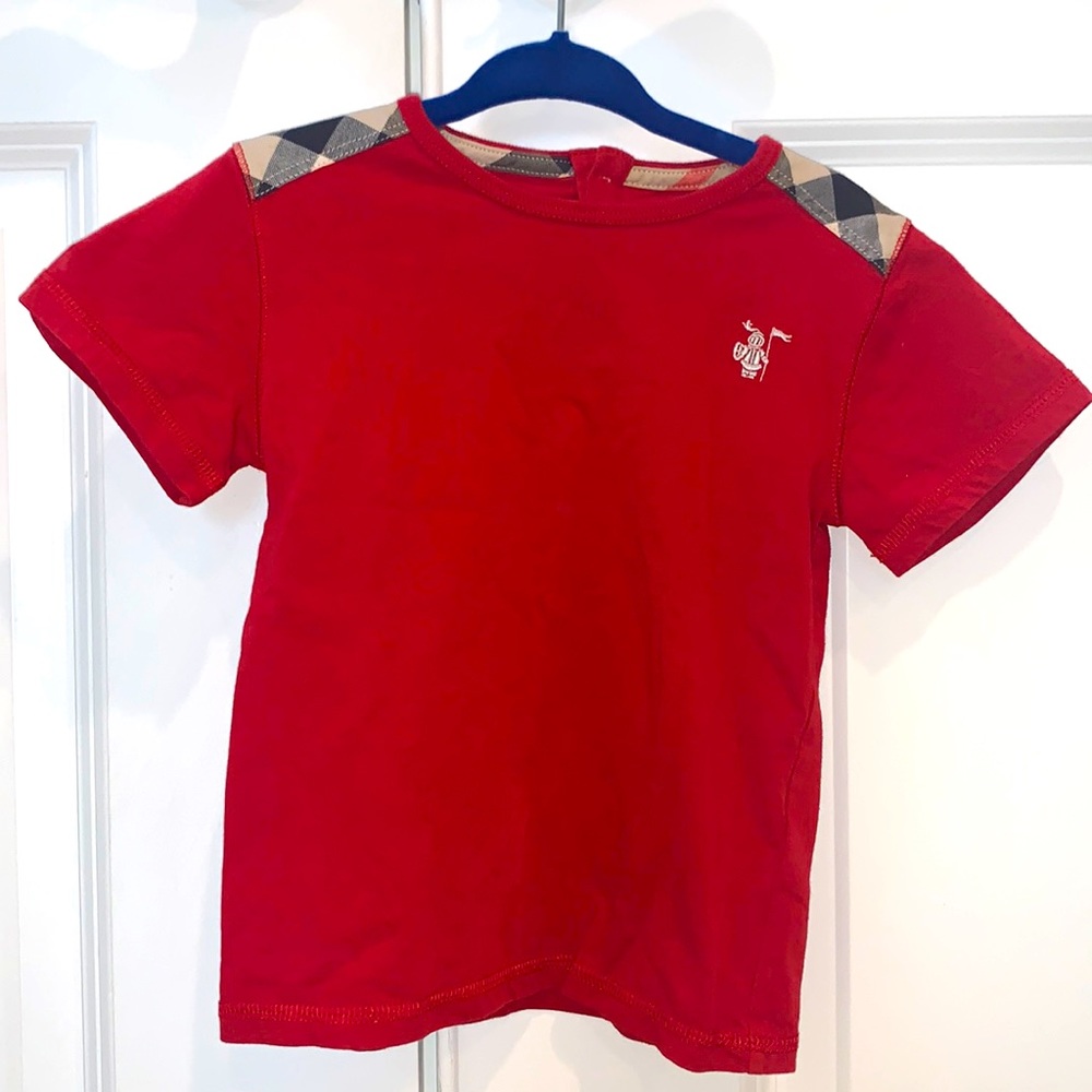 Burberry 3T/3Y kids toddlers shirt red